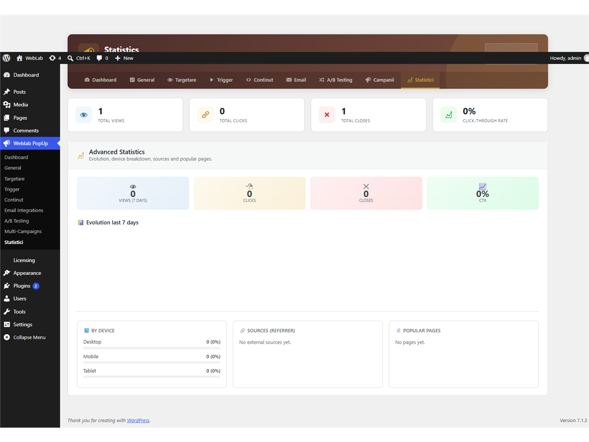 Weblab PopUp Suite live popup preview — screenshot 1